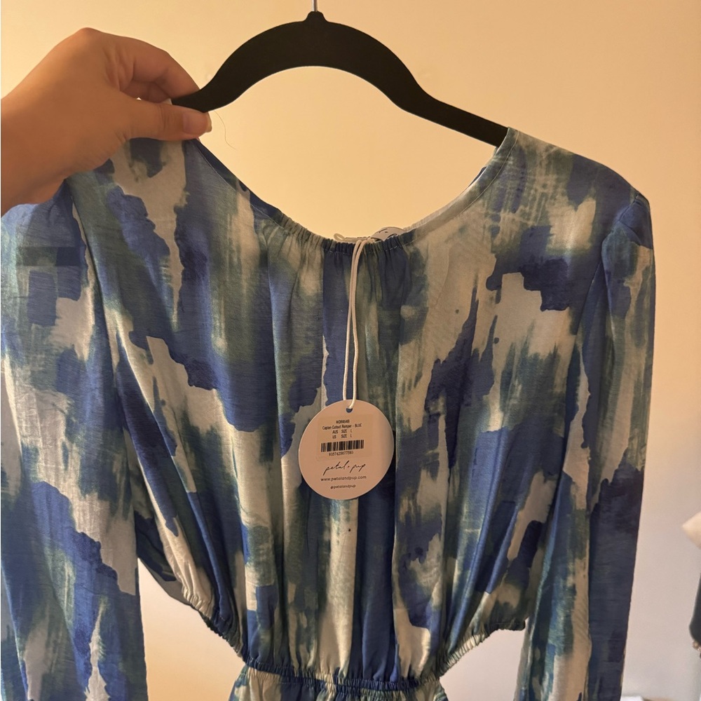 Petal & Pup Blue and White Mini Dress